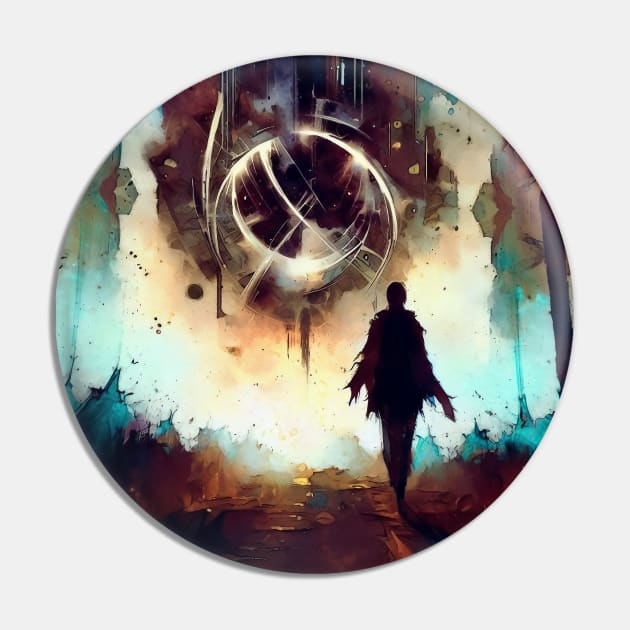 Traveler in another dimension world abstract Pin by TomFrontierArt