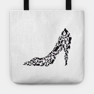 Stiletto with different shoe silhouettes Tote