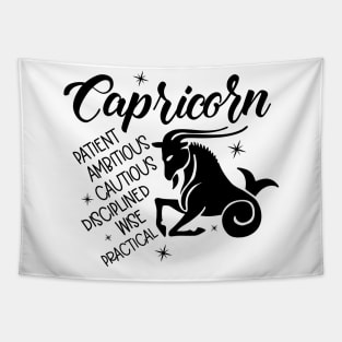 Capricorn Zodiac Sign Positive Personality Traits Tapestry