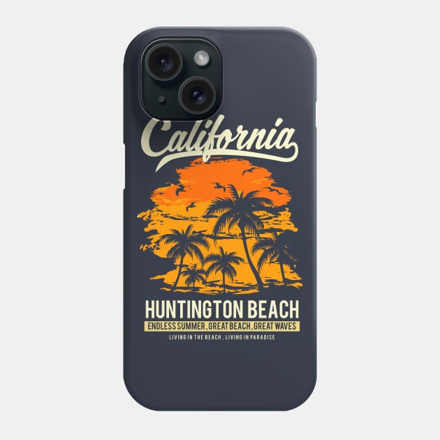 Huntington Beach California Sunset Phone Case by Styleuniversal