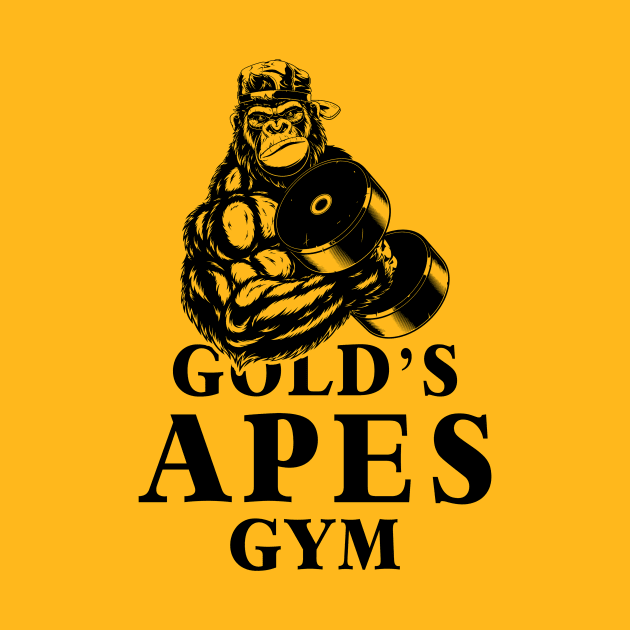 Gold's Apes Gym Body Building by TEEWEB