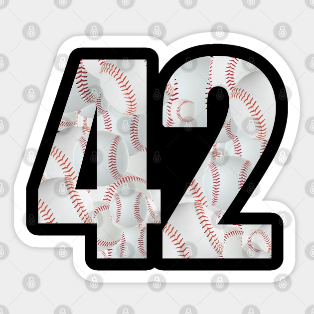 Jackie Robinson 42 Sticker