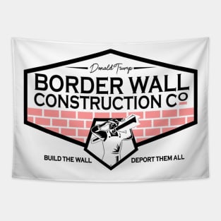 Donald Trump Border Wall Construction Tapestry