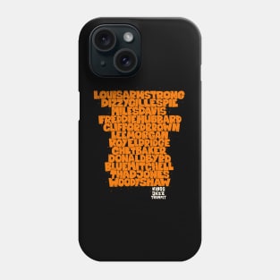 Jazz Legends in Type: The Trumpet Players Phone Case