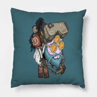 burning man 2075, cyberpunk. Pillow