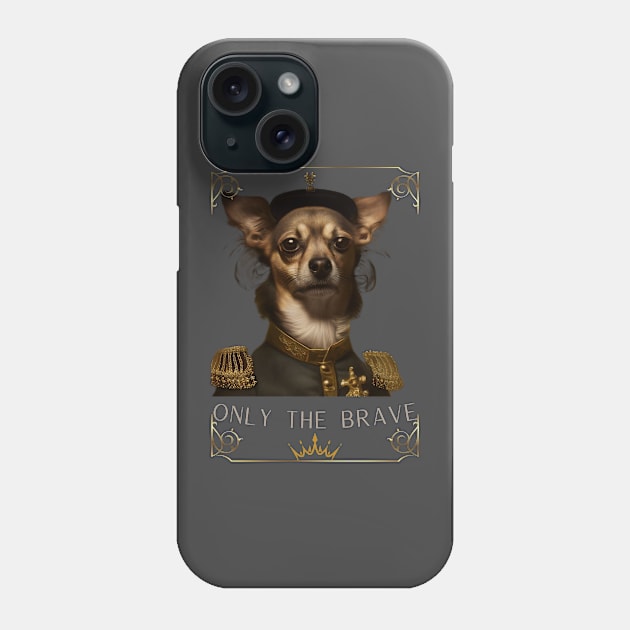 THE BRAVE DOG Phone Case by INNOVA CREATIONS