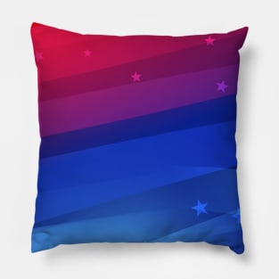 Red White Blue USA Flag Design Pillow