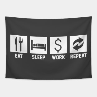 Eat Sleep Train Repeat Tapestry