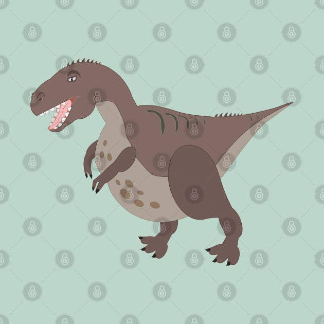 Cute Baby T-Rex Cartoon Dinosaur by NaturalDesign