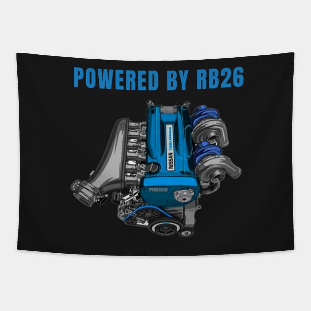 Powered by RB26 Tapestry by MOTOSHIFT