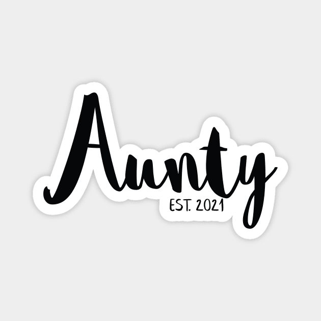 Aunty Pregnancy Announcement Magnet by Bumblebee's Designs