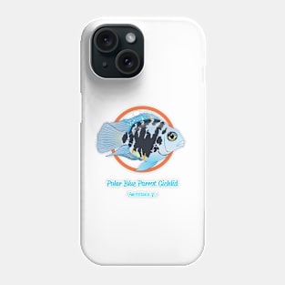 Polar Blue Parrot Cichlid Phone Case