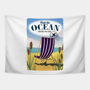 Visit the Ocean "Go by plane" Tapestry