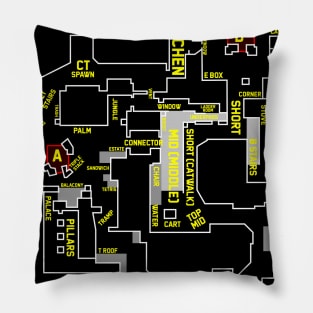 T-Shirt Mirage Csgo map Pillow