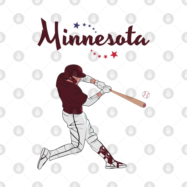 Minnesota USA Baseball by VISUALUV