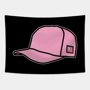 Trucker Hats Pink Graphic Tapestry