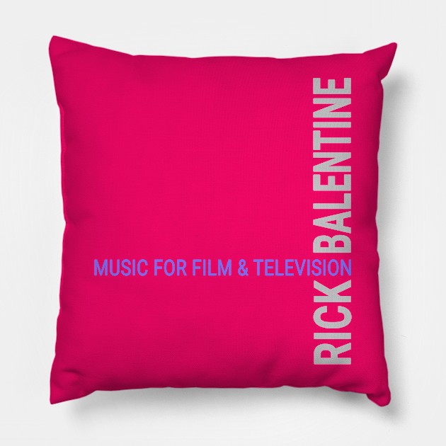 Rick Balentine Music Alt Logo Pillow by RickBalentineMusic