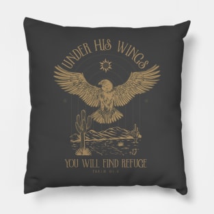 Under His Wings Rock and Roll Gypsy Pillow