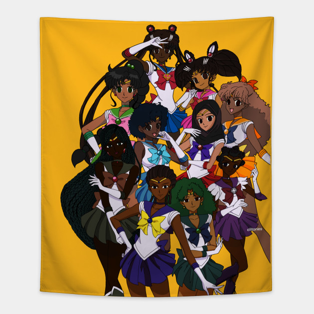 Poc Sailor Senshi Sailor Moon Tapestry Teepublic