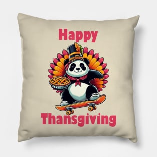 Thanksgiving Panda Pillow