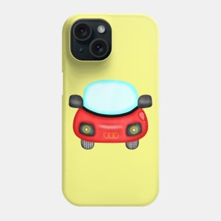 Cute red sport car. Phone Case