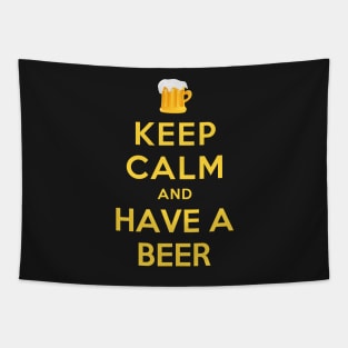 KEEP CALM AND HAVE A BEER Tapestry