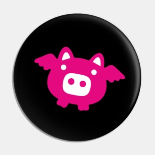 Pink Flying Pig Pin