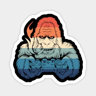 Retro Gaming Gorilla Magnet