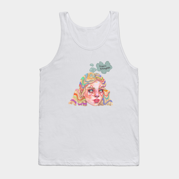 Happy thoughts - Trippy Design - Tank Top