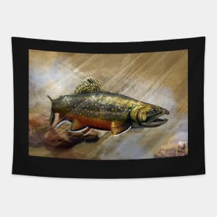 The Native Brook Trout Art Tapestry