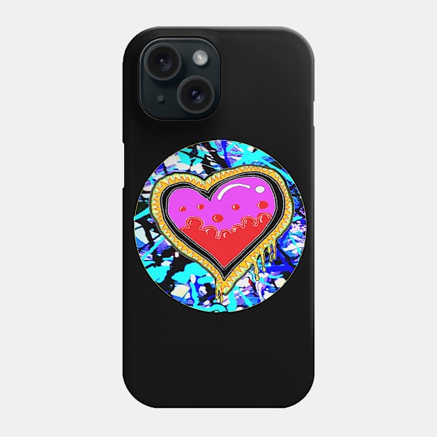 love Heart Art by LowEndGraphics Phone Case by LowEndGraphics