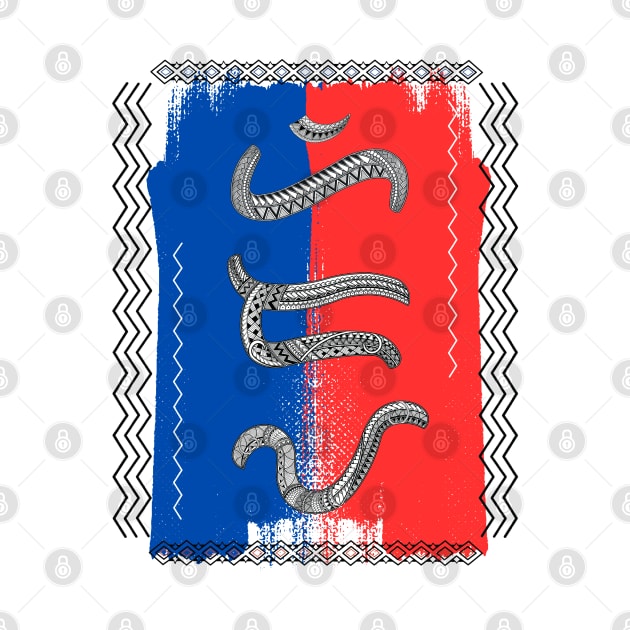 Philippine Flag / Baybayin word Hiraya (Imagination) by Pirma Pinas