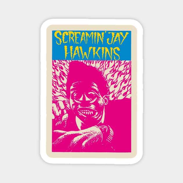 Screamin Jay Hawkins Magnet by HAPPY TRIP PRESS