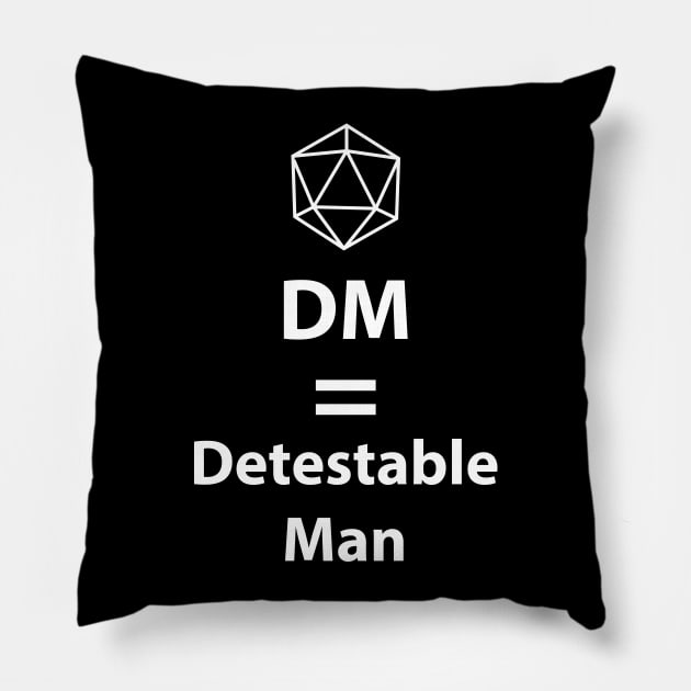 Dungeon Master = Detestable Man Pillow by DigitalCleo