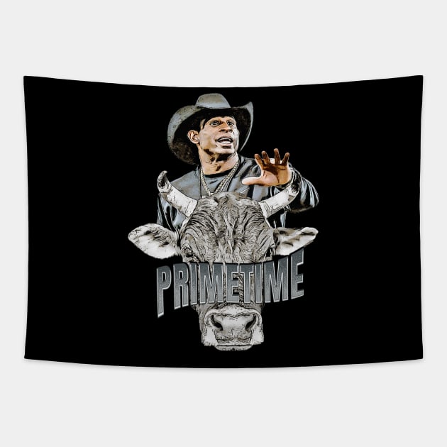 Primetime Bull Tapestry by jawiqonata