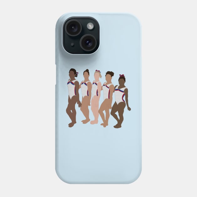 2016 Women’s Gymnastics Final Five Team Phone Case by GrellenDraws