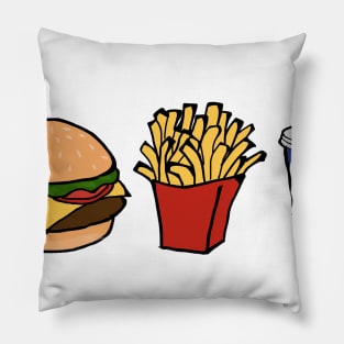 Burger and Fries Pillow