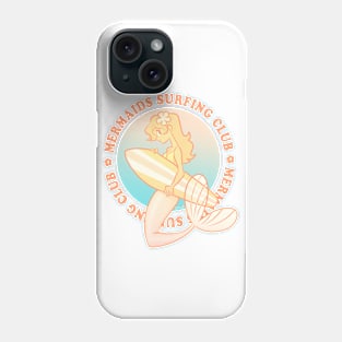 surfing mermaid 02 Phone Case