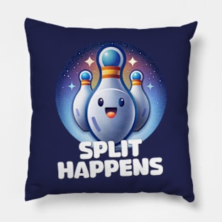 Split Happens Funny Bowling Pillow