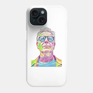 Anthony Bourdain Coloured Pencil Art Phone Case