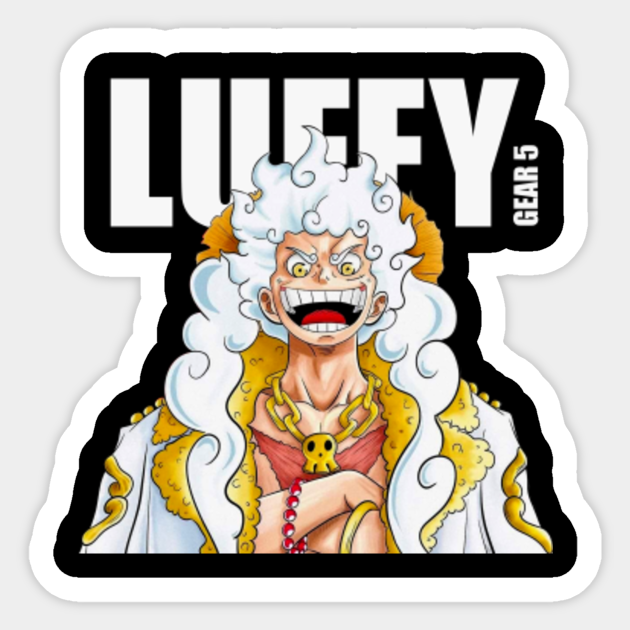 Gear 5 Monkey D. Luffy - One Piece - Sticker | TeePublic