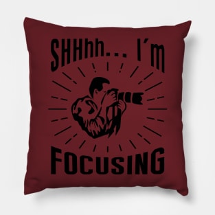 The focusing t shirt Pillow