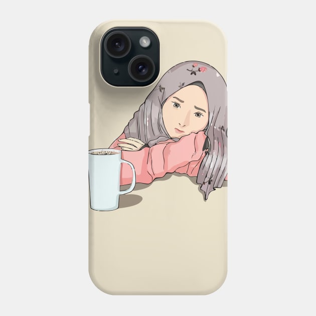 cartoon muslimah Phone Case by Nawaw