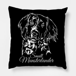 Small Munsterlander dog lover portrait Pillow