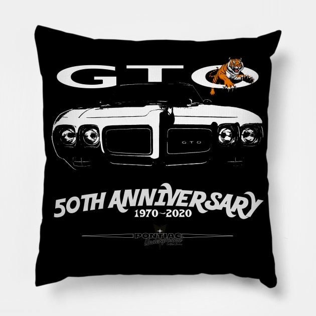 1970 GTO 50TH Anniversary Pillow by Chads