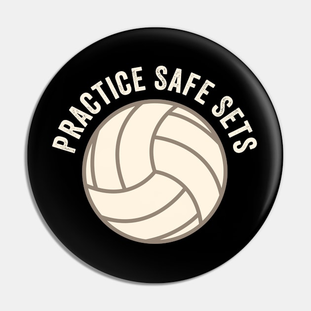 Volleyball - Practice Safe Sets Pin by Kudostees