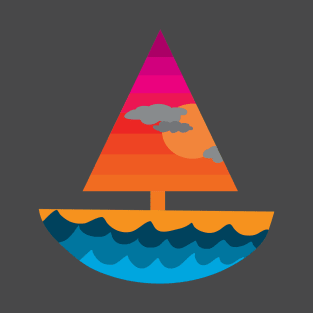 Sunset Sailboat T-Shirt