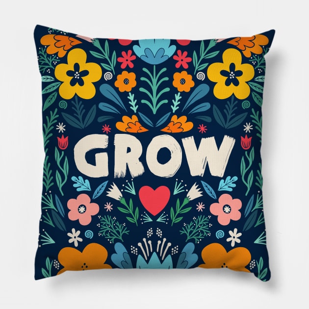 grow Pillow by MatthewTaylorWilson