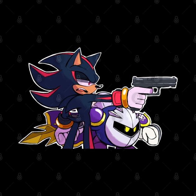 Shadow and Meta Knight by Lunatyk