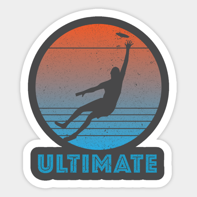 Ultimate Frisbee Sport Flying Disc - Ultimate Frisbee - Sticker